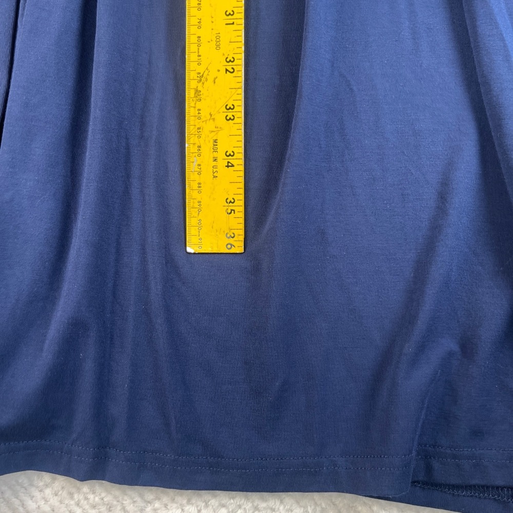 New Blue Sky Clothing Co Womens 2X Navy Bamboo Lycra Button Front Nelly Dress - Picture 6 of 7